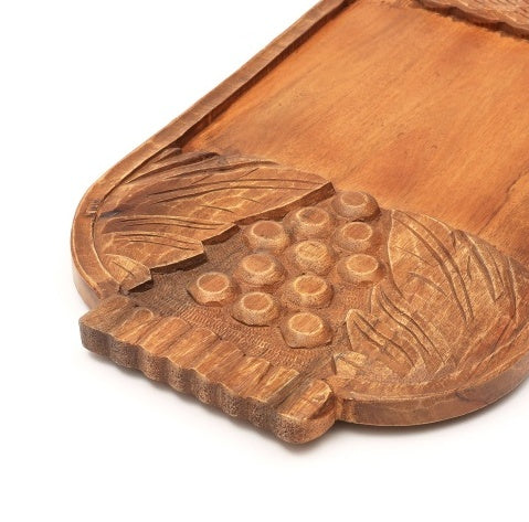 Briano Handmade Wooden Decor & Serving Tray Platter- 29.5x14x1.5inch