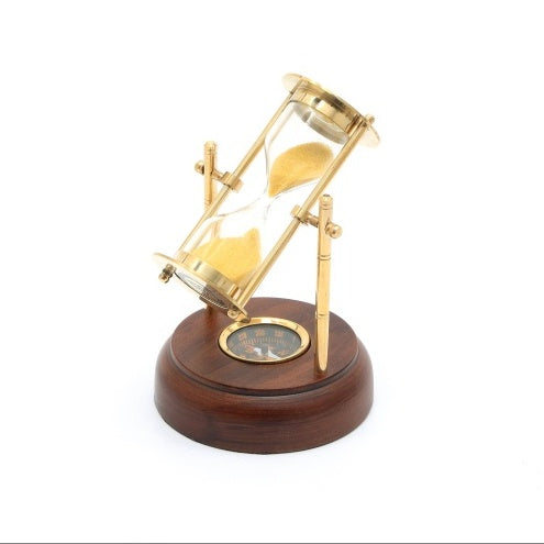 Decorative Brass Frame Sand Timer-Hourglass