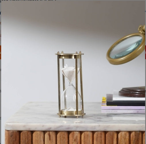 Decorative Brass Frame Sand Timer-Hourglass