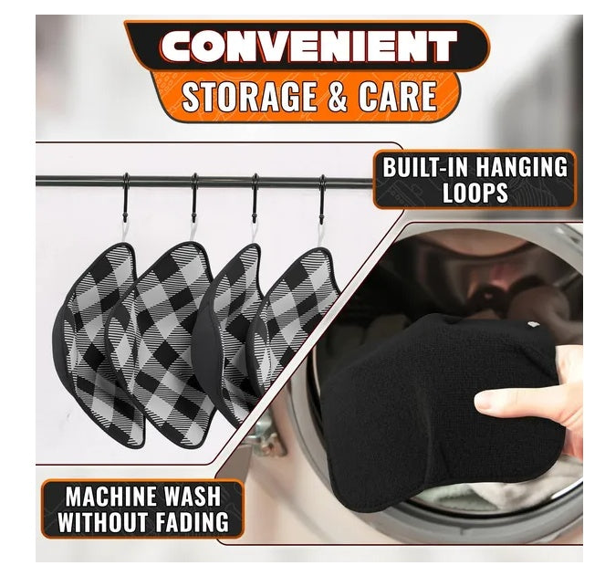 4 Piece Microwave Bowl Holder Set 7.5 X7.5 Inch