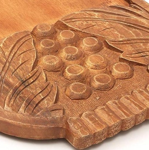 Briano Handmade Wooden Decor & Serving Tray Platter- 29.5x14x1.5inch