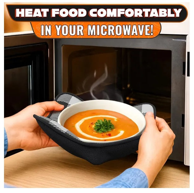 4 Piece Microwave Bowl Holder Set 7.5 X7.5 Inch